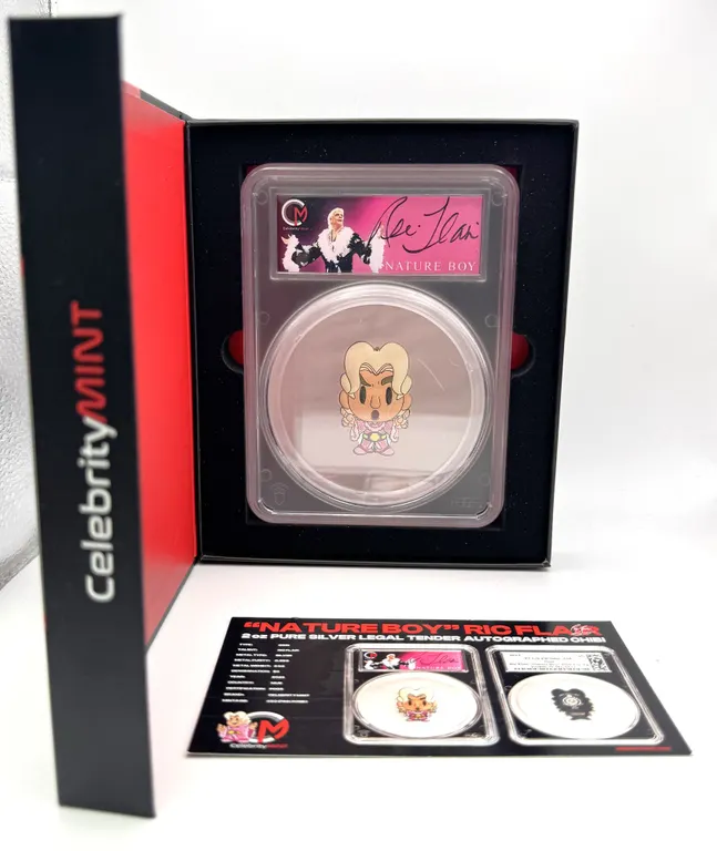 2023 Ric Flair Silver Coin PR70DCAM PCGS Signed