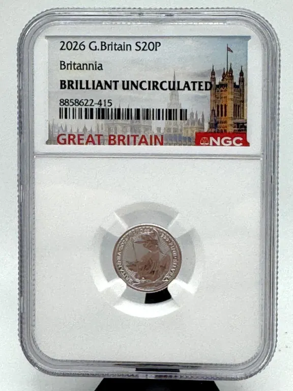 2026 Great Britain Britannia 20 Pence Silver Coin