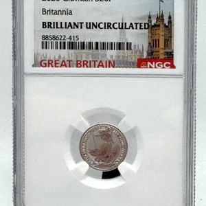 2026 Great Britain Britannia 20 Pence Silver Coin