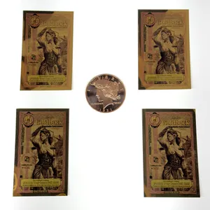 Idaho Goldback 1/4 Notes and Peace Dollar Token