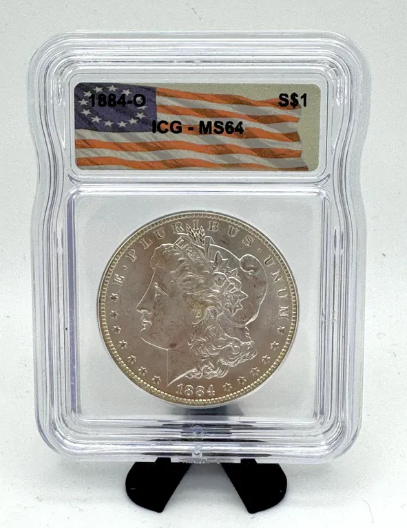 1884-O Morgan Silver Dollar ICG MS64