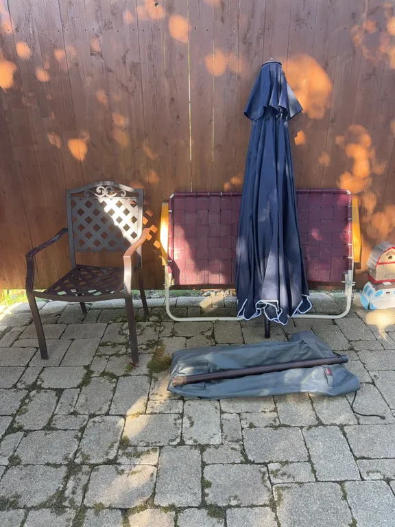 Chairs and Umbrella