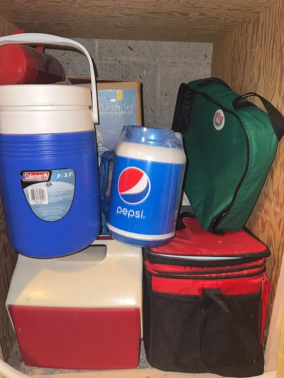 Coleman & Pepsi Coolers with Insulated Bags