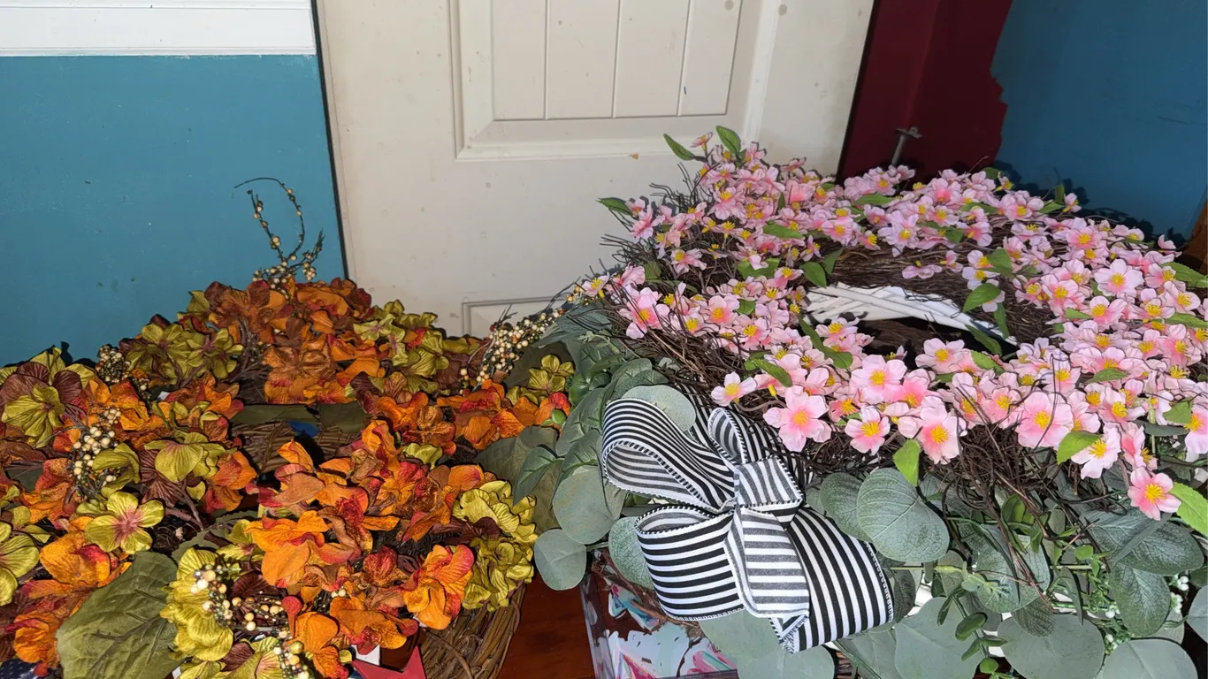 Large Seasonal Floral Wreath Collection