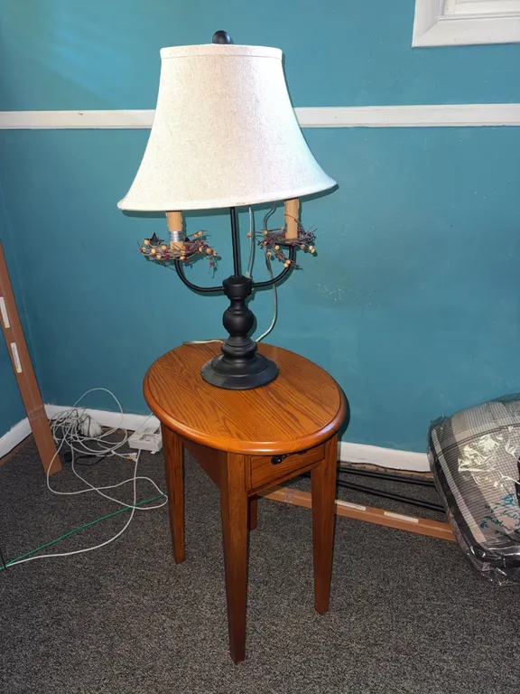 Two-Light Table Lamp with Shade