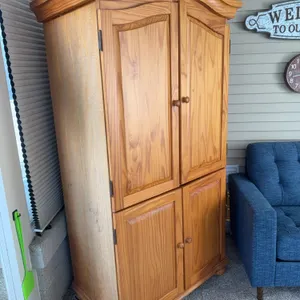 Pine Entertainment Armoire / TV Cabinet