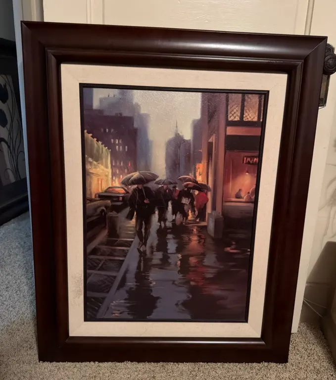Carol Jessen “Manhattan Shimmer” Framed New York City Art Print