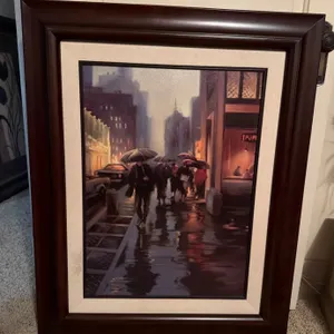Carol Jessen “Manhattan Shimmer” Framed New York City Art Print