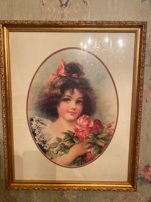Frances Brundage “Sweeter Than the Rose” Victorian Girl
