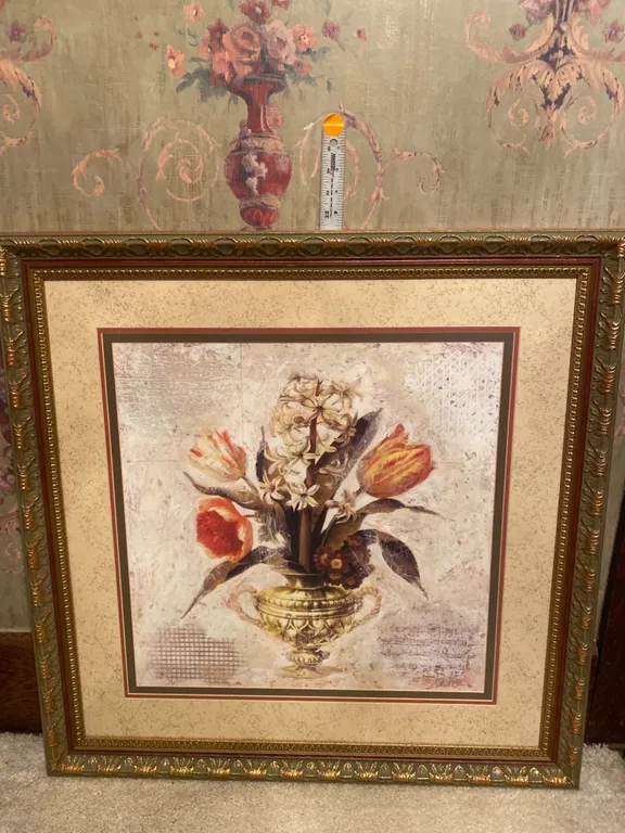 Starlie Sokol-Hohne “Floral with Manuscript I” Framed Floral Art Print