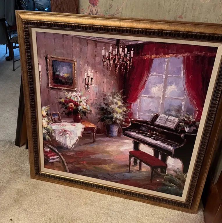 Foxwell “Music Parlor” Large Framed Art Print