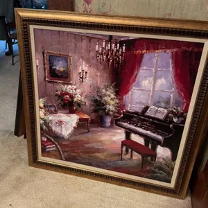 Foxwell “Music Parlor” Large Framed Art Print
