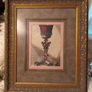 Giovanni Giardini “Red Goblet III” Framed Art Print