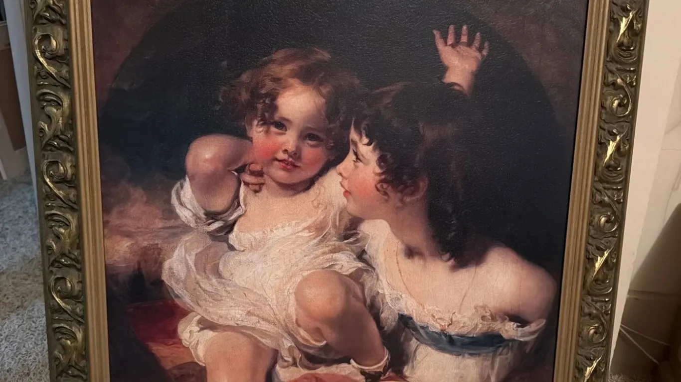 Sir Thomas Lawrence “The Calmady Children” Framed Art Reproduction