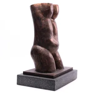 GRAHAM MODERNIST PATINATED PLASTER FEMALE TORSO