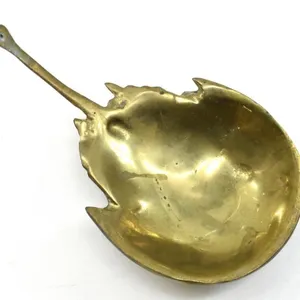 BRASS HORSESHOE CRAB TRINKET DISH