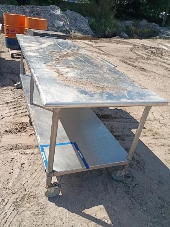 Stainless prep Table on wheels
