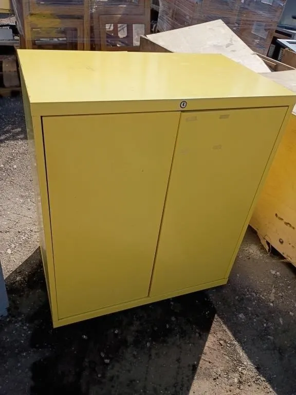 Small yellow Storage cabinet
