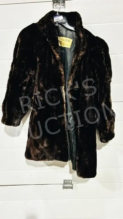 vintage waist length fur coat