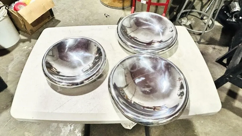 3 cast aluminum bowls - 2 - 11" & 1 - 10"