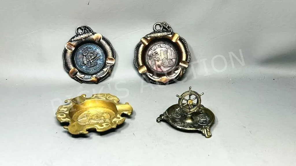 small collection of vintage brass & copper