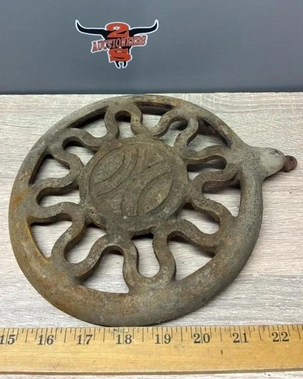 Antique Cast Iron Stove Trivet.
