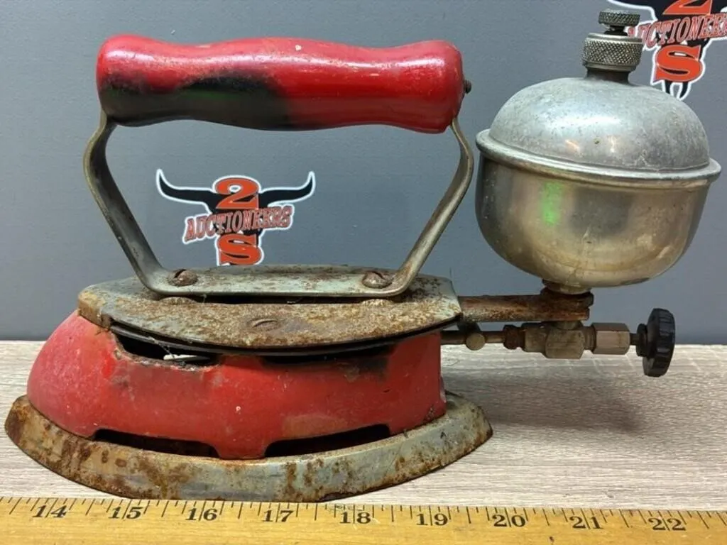 Coleman Red Gas Iron. *NO SHIPPING