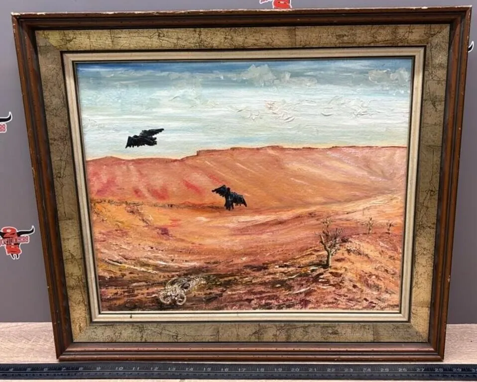 Signed Framed Painting 22�x19�. *NO SHIPPING