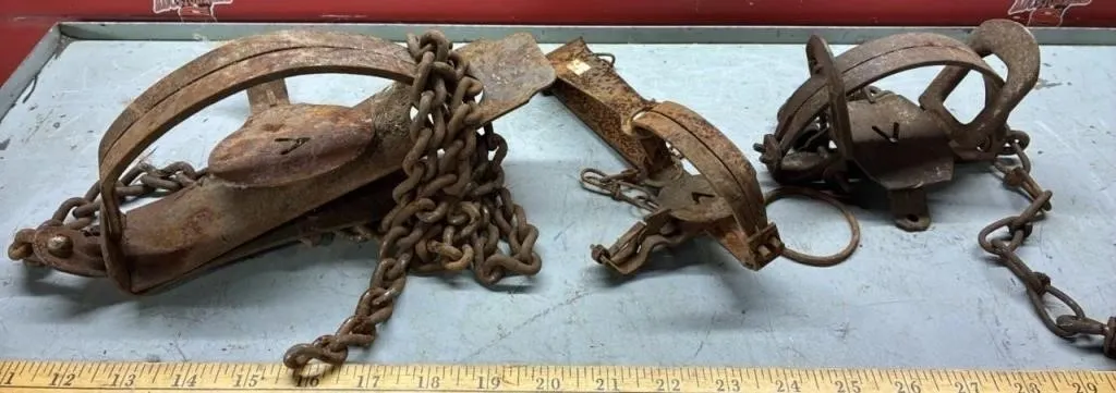 3 Antique Traps. *NO SHIPPING