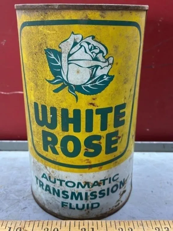EMPTY 1QT White Rose ATF Can.