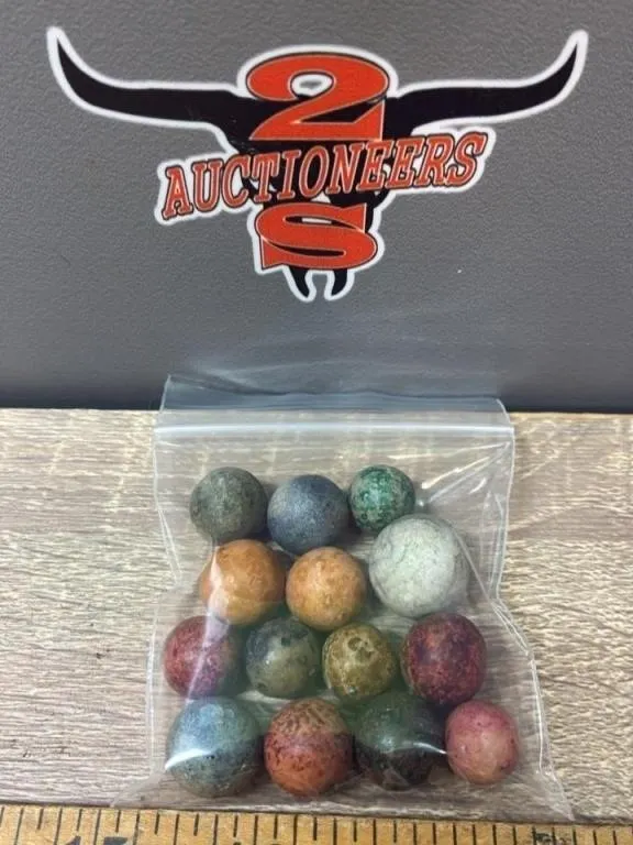 Asst. Old Clay Marbles. *SC