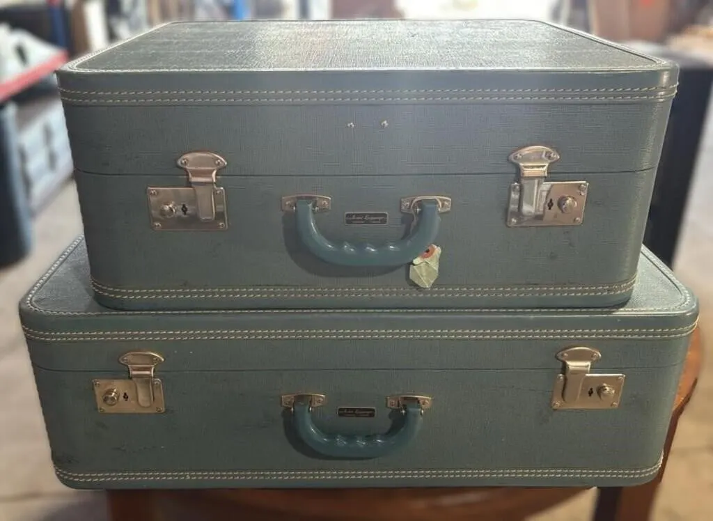 2 Vintage Acme Luggage 26�x16�x8� &