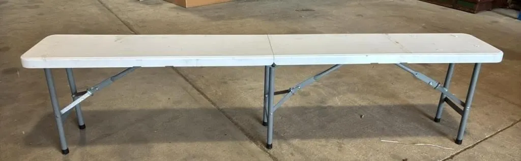 Folding 6 Foot Bench. *NO SHIPPING *LYS
