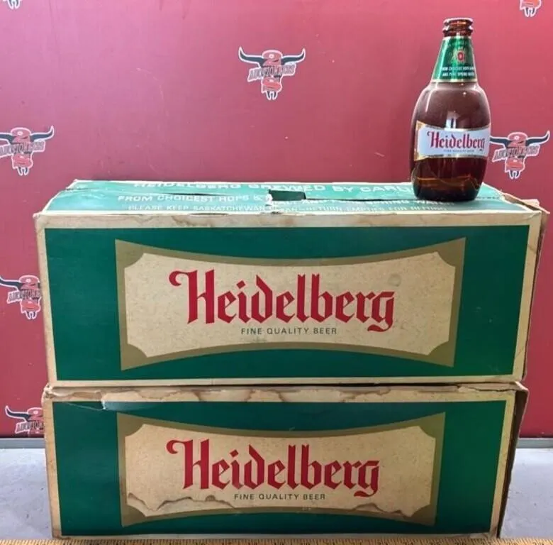 Two 12 Packs of Heidelberg Beer Bottles, EMPTY.