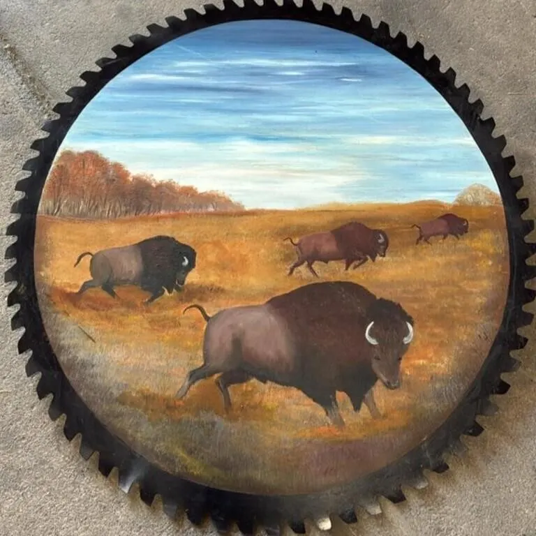 29� Diam Painted Saw Blade. *NO SHIPPING *LYS