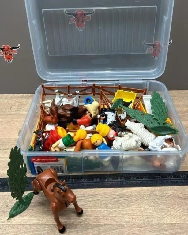 Collection of Toy Animals, People & Things.