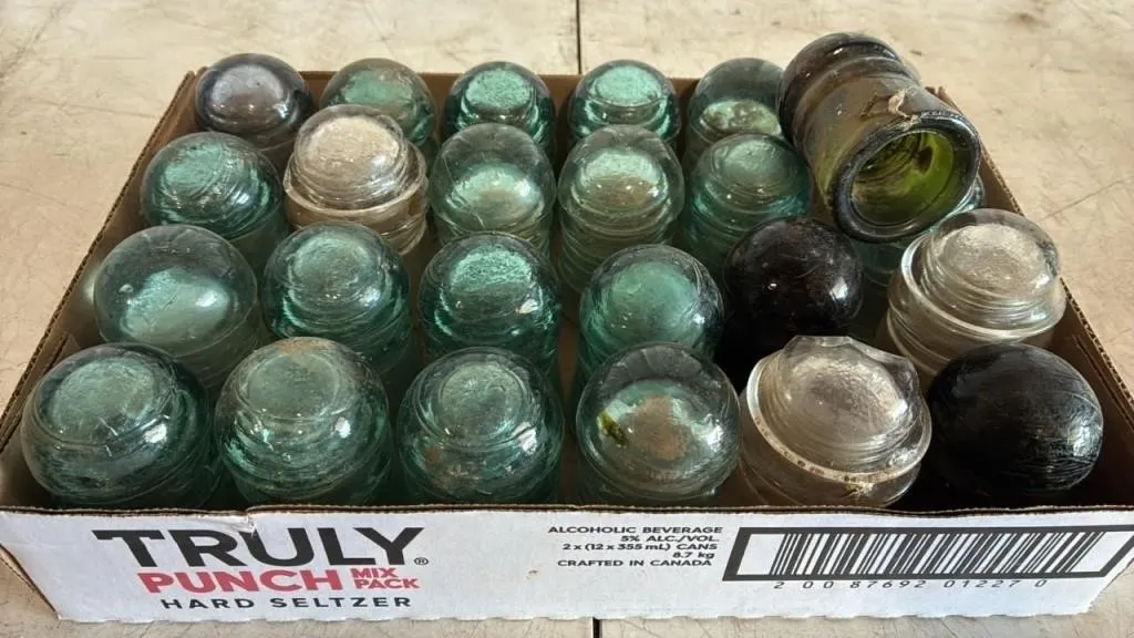 Asst. Glass Insulators. *NO SHIPPING *LYS