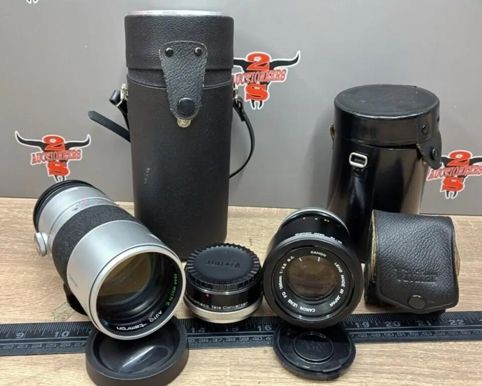 Tamron 1-200mm lens, Vivitar Tele Converter,