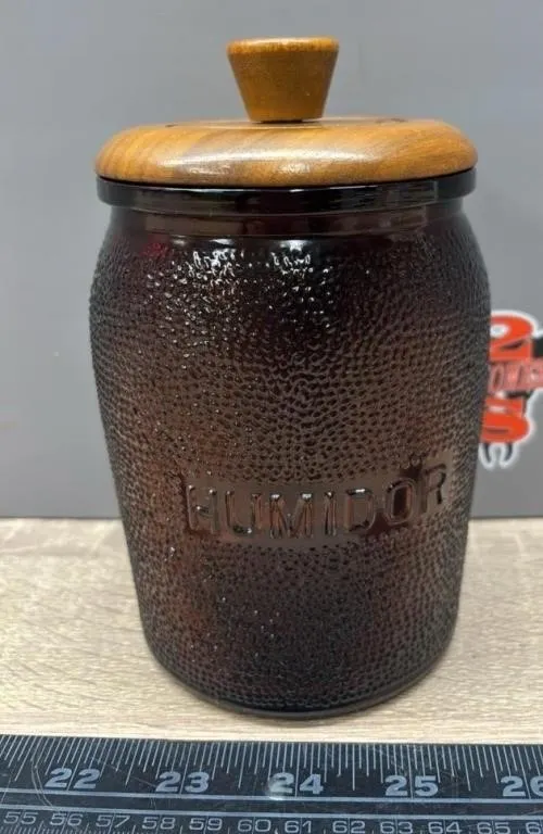 Glass Humidor Jar.