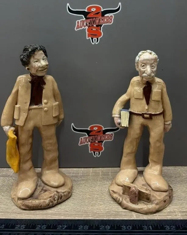 2 Pottery Figures By Verna.