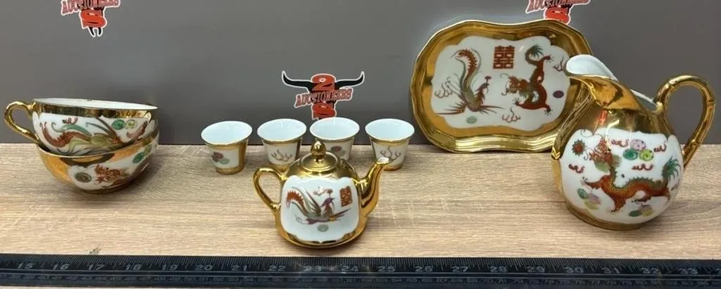 9Pc China Tea Set.