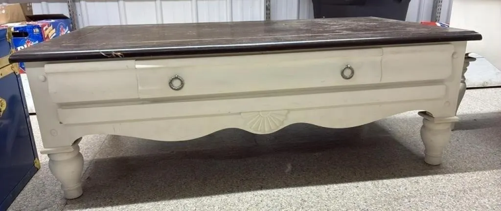 Coffee Table W/Drawer. 49�Wx26�Dx17�H.