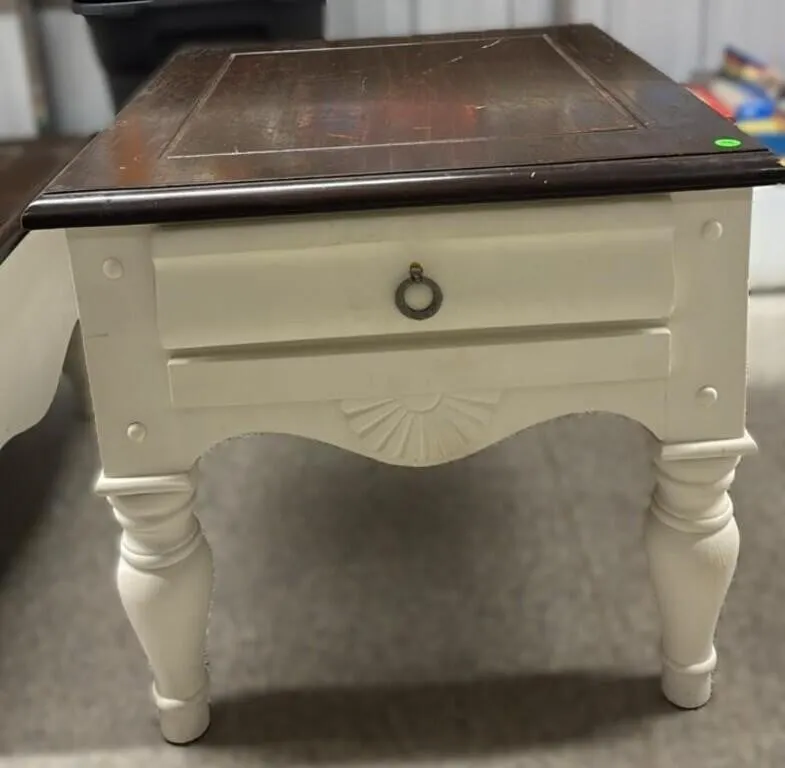 Side Table W/Drawer. 24�Wx26.5�Dx22�H.