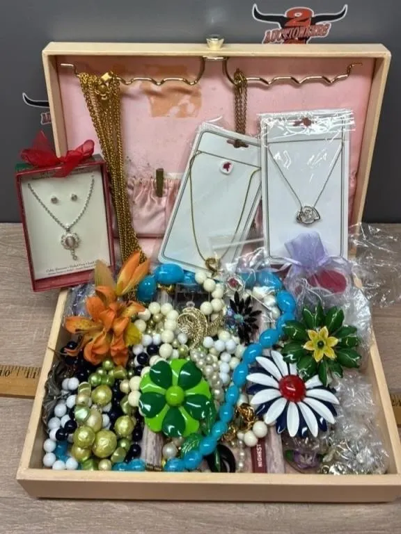 Jewellery Box of Costume Jewelry.