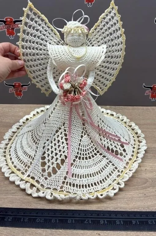 Crocheted Angel. Needs Some Propping Up, She�s