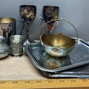 Decorative Metal Dishware. *NO SHIPPING