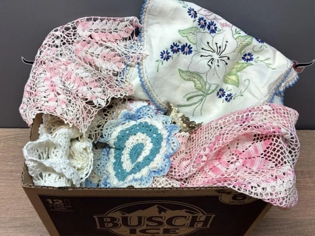 Asst. Doilies, Table Runners & Other Items.