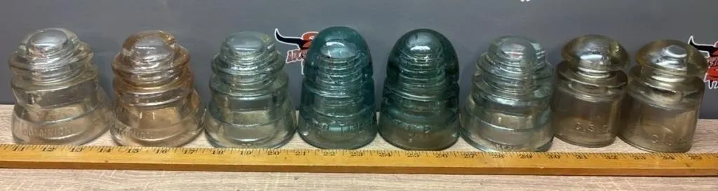 Glass Insulators. *NO SHIPPING