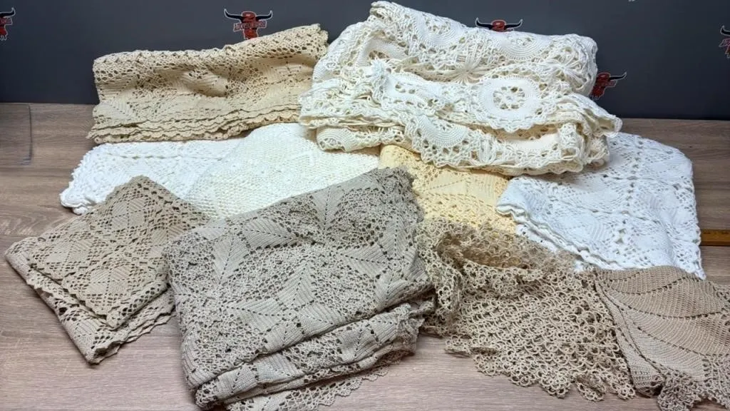 Asst. Crocheted Tablecloths & Runners.