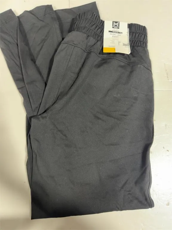 M Made in Italy Wide Leg Pants Black Size Small